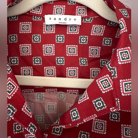 Sandro Red Patterned Dress - Picture 5 of 8